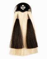 Patent Leather Cantle Horse Hair Sporran -  