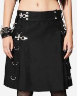 Women's Kilt With Steampunk Gothic Style -