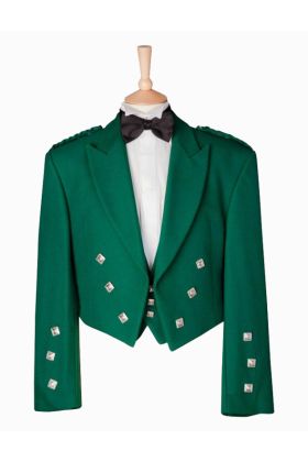 Green Prince Charlie Scottish Kilt Jacket & Waistcoat - Scot Kilt Store
