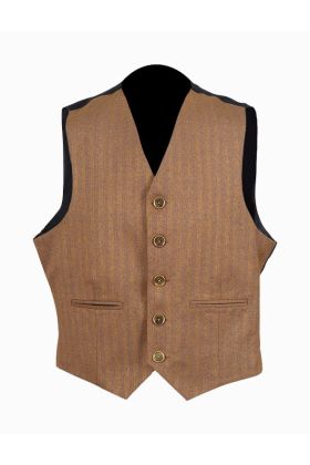 Men's Goldish Brown Argyle Scottish Kilt Jacket with Vest - Scot Kilt Store