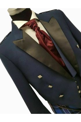 Prince Charlie Jacket Blue With Waistcoat - Scot Kilt Store