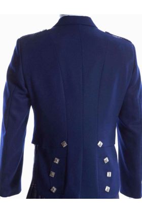 Prince Charlie Jacket with 3 Button Vest Navy Blue - Scot Kilt Store