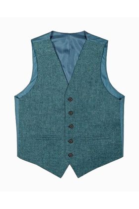 Blue Tweed Argyll Kilt Jacket With 5 Button Vest - Scot Kilt Store