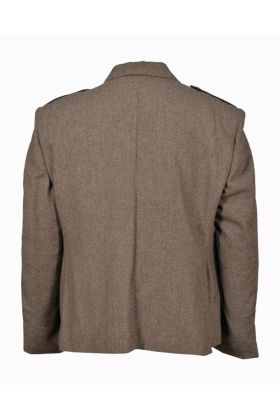 Brown Scottish Tweed Argyle Kilt Jacket With 5 Button Vest - Scot Kilt Store