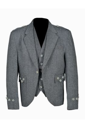 Tweed Crail Kilt Jacket and Waistcoat - Scot Kilt Store