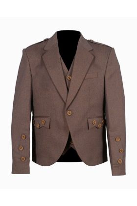 Light Maroon Scottish Tweed Argyle Kilt Jacket And Vest - Scot Kilt Store