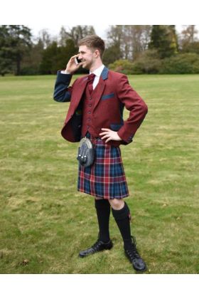 Luxury Argyll Kilt Outfit with Two Color Jacket | Scot Kilt Store