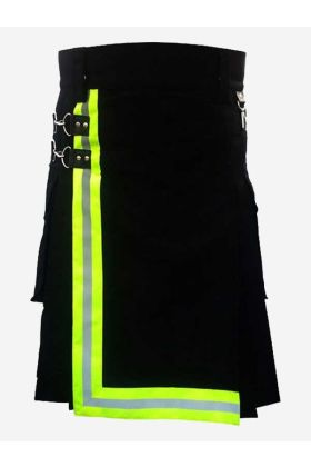 Black Firefighter Utility Kilt For Sale - Scot Kilt Store