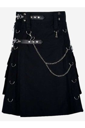 Steampunk Gothic Utility Fashion Kilt For Men - Scot Kilt Store