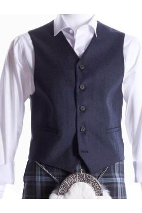 Crail Waistcoat in Midnight Blue - Scot Kilt Store