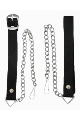 Black Leather Braided Sporran - Thistle Pin Lock - scotkiltstore