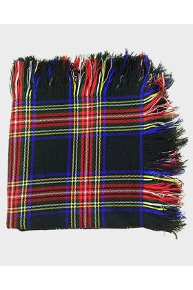 Scottish Black Stewast Tartan Kilt Fly Plaid | Scot Kilt Store