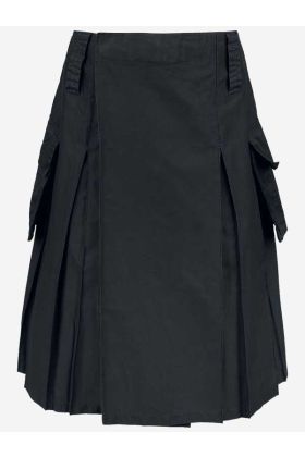 Decent Style Black Utility Kilt For Men  - Scot Kilt Store