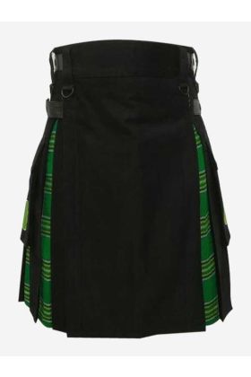 Premium Black Cotton & Irish National Kilt for Men - Scot Kilt Store