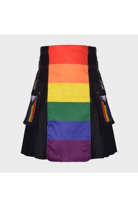 Modern New LBGTQ Style Rainbow Kilt | Scot Kilt Store