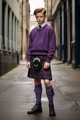 Boys Scottish Tartan Kilt -