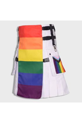 Fashion Hybrid  Rainbow Kilt  -  