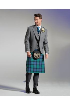 Traditional Scottish Groom Argyll Tweed Kilt Outfit -