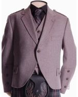 Men's Crail Jacket and Vest in Rust Herringbone Fabric - Scot Kilt Store