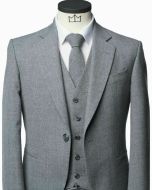 Scottish Light Grey Lemon Tweed Wedding Kilt Jacket And Vest - Scot Kilt Store