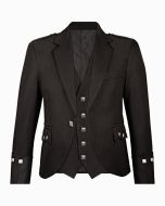 Trendy Black Kilts Argyll Jacket and waistcoat - Scot Kilt Store