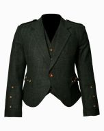 Trendy Scottish Tweed Argyle Kilt Jacket With Waistcoat Vest - Scot Kilt Store