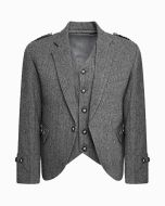 Tweed Crail Highland Kilt Jacket and Waistcoat Scottish Wedding - Scot Kilt Store