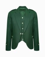 Tweed Crail Scottish Highland Argyle Kilt Green Traditional Jacket and Waistcoat - Scot Kilt Store