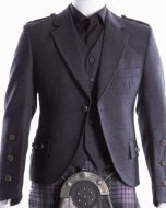 Crail Kilt Jacket and Waistcoat Grey Charcoal Scottish - Scot Kilt Store