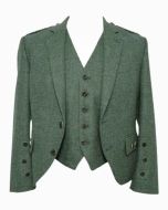 Green Tweed Kilt Jacket and WaistCoat - Scot Kilt Store