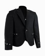 Black Argyll Jacket & 5 Buttons Waistcoat - Scot Kilt Store
