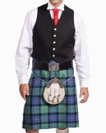 Black Argyle 5 Button Vest - Scot Kilt Store