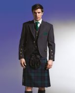 Black Watch Charcoal Tweed Kilt Outfit For Men - Scot Kilt Store