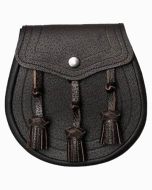 Dark Brown Classic Design Leather Sporran -   Scot Kilt Store   