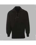 Ghillie Shirt Black Jacobite Shirt - Scot Kilt Store