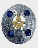 Masonic Celtic Knot Kilt Fly Plaid Brooch  | Scot Kilt Store